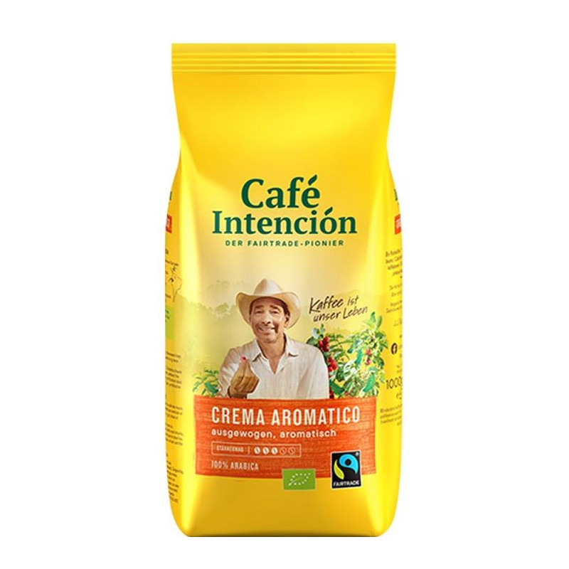 Cafe Intencion ecologico Crema Kawa ziarnsta 1kg Arabica
