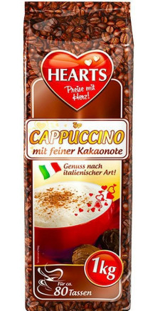 HEARTS Cappuccino with Cocoa 1kg rozpuszczalne