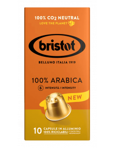 Kapsułki do Nespresso BRISTOT 100% ARABICA 10szt.