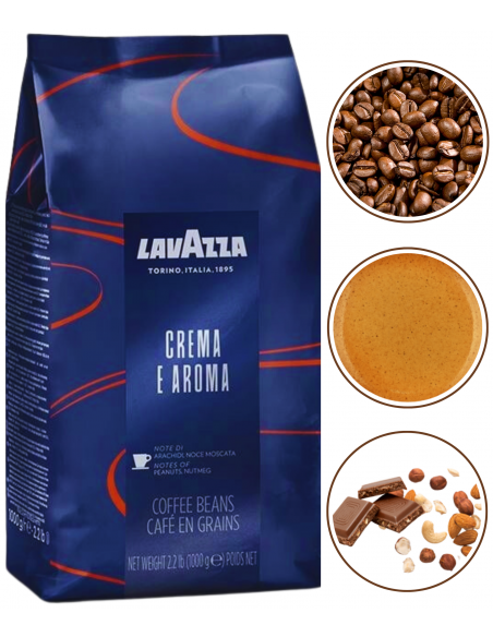 Lavazza Crema E Aroma Espresso kawa ziarnista średnio palona 1kg