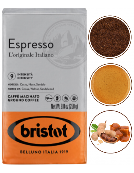 Bristot Espresso kawa mielona intensywna 250g