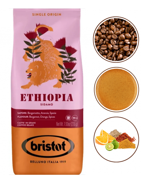 Bristot Ethiopia kawa ziarnista arabica 225g