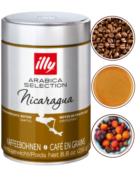 illy NICARAGUA ARABICA Kawa ziarnista 250g