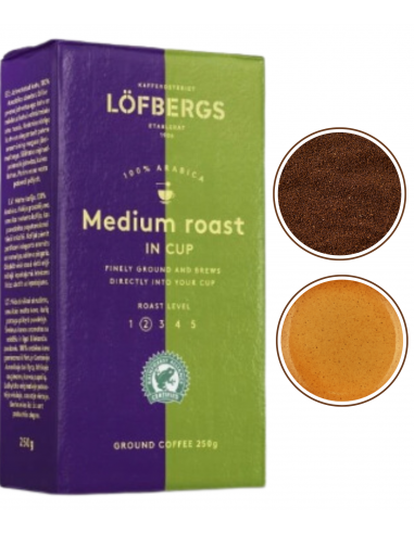 LOFBERGS Medium Roast in Cup - kawa mielona 250g