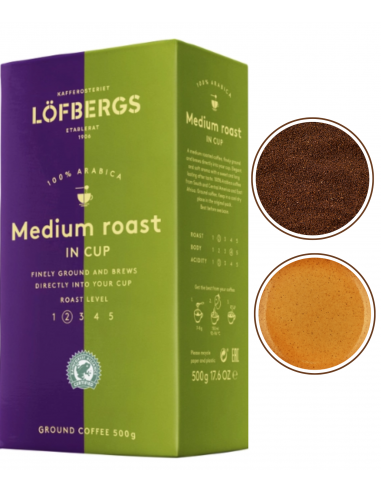 LOFBERGS Medium Roast in Cup Kawa mielona 500g