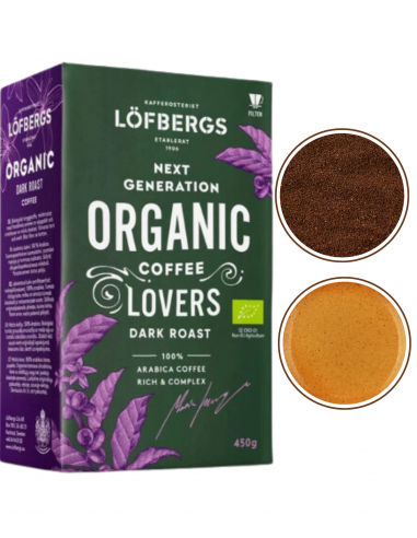 LÖFBERGS Organic Dark Kawa mielona 450gr