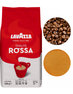 Lavazza Qualita Rossa kawa ziarnista średnio palona 1kg 2