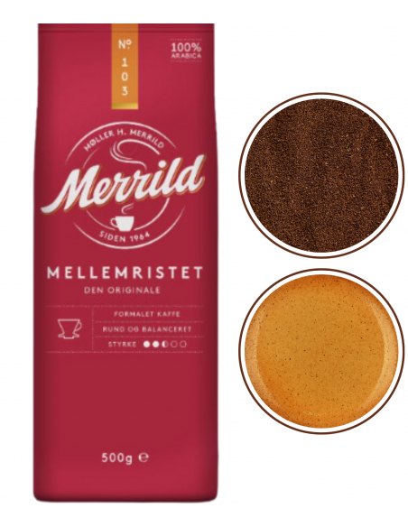 Merrild Mellemristet 103 kawa mielona 500g