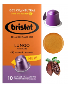Kapsułki do Nespresso BRISTOT LUNGO AMERICANO 10szt. 2