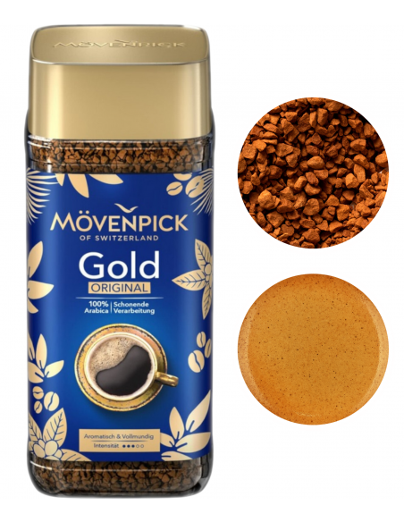 Movenpick Gold Original Glass kawa rozpuszczalna arabica 100g