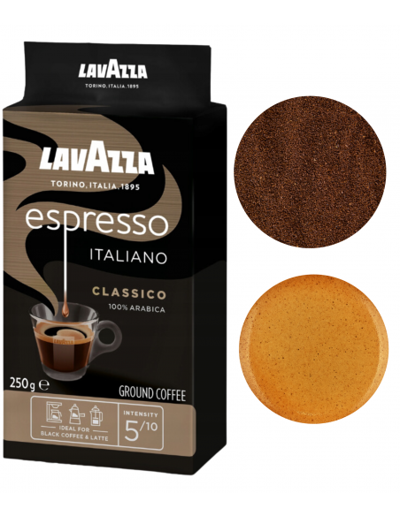 Lavazza Espresso kawa mielona arabica średnio palona 250g włoska