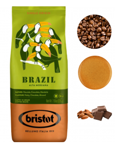 Bristot Brasile kawa ziarnista arabica średnio palona 225g 2