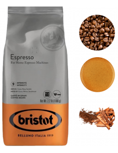 Bristot Espresso kawa ziarnista czarna intensywna 1kg 2