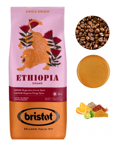 Bristot Ethiopia kawa ziarnista arabica 225g