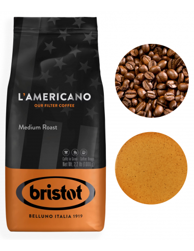 Bristot L'americano kawa ziarnista medium roast...