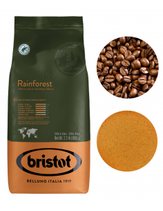 Bristot Rainforest kawa ziarnista czarna 1kg 2