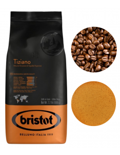 Bristot Tiziano Kawa ziarnista czarna do ekspresu 1kg 2