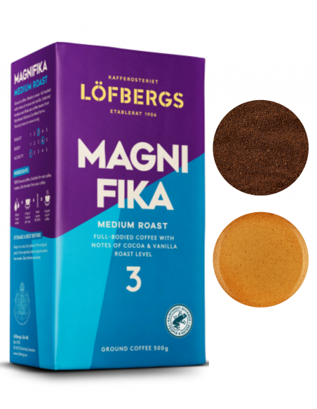 Lofbergs Magnifika Medium Roast kawa mielona średnio palona 500g