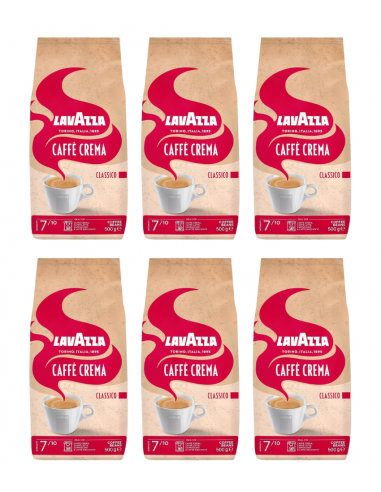 Lavazza Crema Classico Kawa ziarnista zestaw 6 x 1 kg