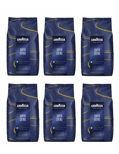 Lavazza Super Crema kawa ziarnista zestaw 6 x 1 kg