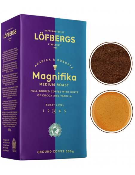 Lofbergs Magnifika Medium Roast kawa mielona średnio palona 500g
