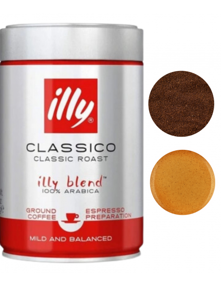 Illy Classico Espresso kawa mielona arabica średnio palona 250g