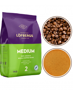 Lofbergs Medium Roast kawa ziarnista arabica 1kg 2