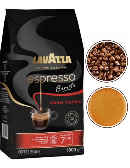 Lavazza Gran Crema espresso kawa ziarnista średnia palona 1kg