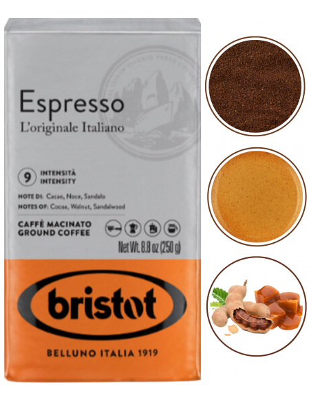 Bristot Espresso kawa mielona intensywna 250g