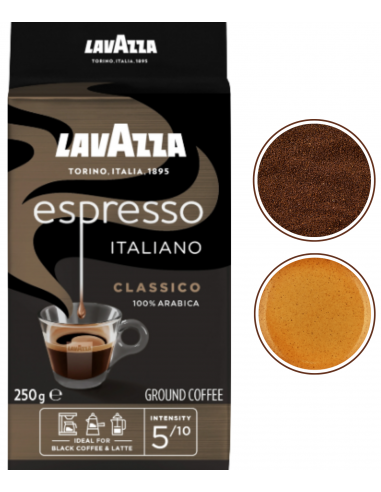 Lavazza Espresso kawa mielona arabica średnio...