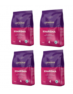 LÖFBERGS Kharisma Dark Roast 1000gr zestaw 4 x 1 kg