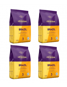 LOFBERGS Brazil kawa ziarnista zestaw 4 x 1 kg