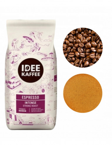 Idee Kaffee Espresso kawa ziarnista mocno...