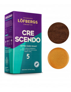 Lofbergs Crescendo kawa mielona arabica mocno palona 500g