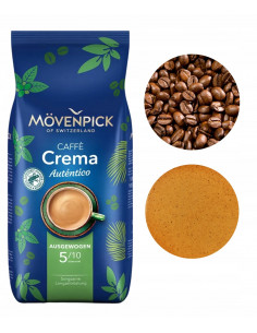 Movenpick Crema Autentico kawa ziarnista czarna do ekspresu 1kg