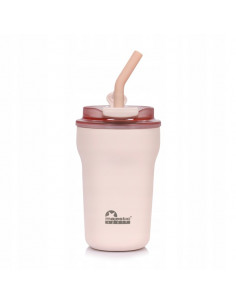 Kubek termiczny ze słomką Majestic Sport Hoody 420 ml różowy