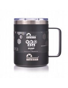 Kubek termiczny Majestic Sport Gump 400 ml czarny 2