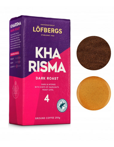 Lofbergs Kharisma Dark kawa mielona arabica intensywna 250g