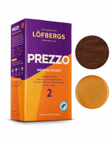 Lofbergs Prezzo Medium Roast kawa mielona arabica intensywna 500g