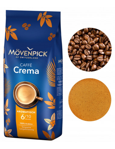 Movenpick Caffe Crema kawa ziarnista arabica intensywna 1kg