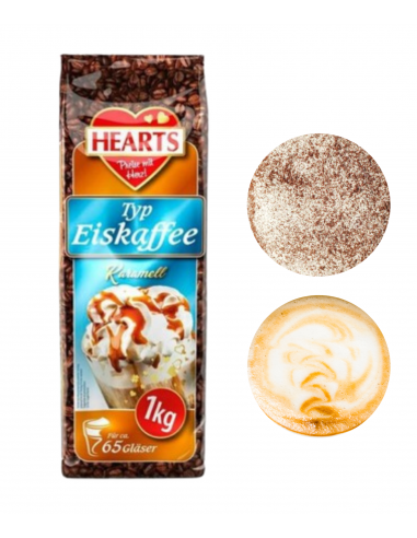 Hearts Cappuccino Ice Coffee kawa rozpuszczalna z karmelem 1kg