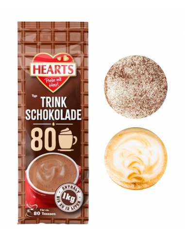 Hearts czekolada mleczna do picia  1kg