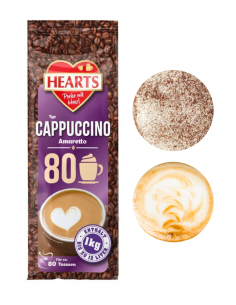 Hearts Kawa Cappuccino o smaku Amaretto 1000gr