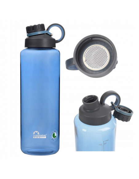 Butelka tritanowa Majestic Sport James Clear 1500 ml niebieska