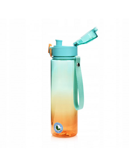 Butelka tritanowa Casno Aura 560 ml zielono-pomarańczowa