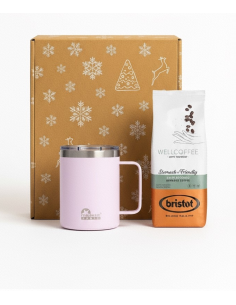 Zestaw świąteczny - kawa mielona Bristot Wellcoffe 200g +...