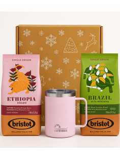 Zestaw świąteczny - kawa ziarnista Bristot Ethopia +... 2
