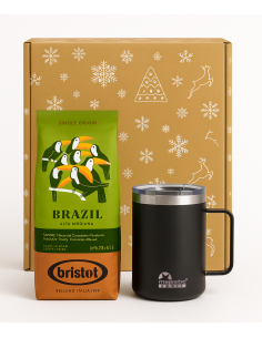 Zestaw świąteczny - kawa ziarnista Bristot Brazil + kubek... 2