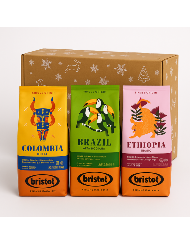 Zestaw świąteczny - kawa ziarnista Bristot...