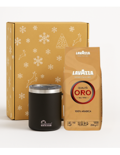 Zestaw świąteczny Lavazza Oro 250g kubek Gump czarny 2